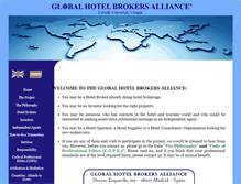 Tablet Screenshot of globalhotelbrokersalliance.com